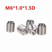 ♗☂ 100pcs M6x1.0x1.5D Wire Thread Insert m6x1.5d Wire screw sleeve M6 Screw Bushing Helicoil Wire Thread Repair Inserts SUS304