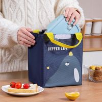 ◄♙ Cartoon portable thermal bag aluminum foil thickened lunch bag waterproof and oil-proof lunch bag children and students lunch box lunch box bag
