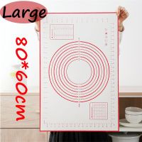 Large Size Silicone Baking Mat Non-Stick Pastry Pad Sheet Pizza Dough Rolling Mats Reusable Oven Patisserie Cake Baking Tools Bread  Cake Cookie Acces