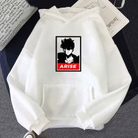 Anime Solo Leveling Sung Jin Woo Printed Hoodies Hot Korean Plus Size Sweatshirt Men/Hoodie Streetwear Clothes Spring Tops Size XS-4XL