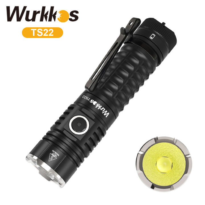 Wurkkos TS22 Rechargeable 21700 LED Flashlight XHP70.2 Powerful Max ...