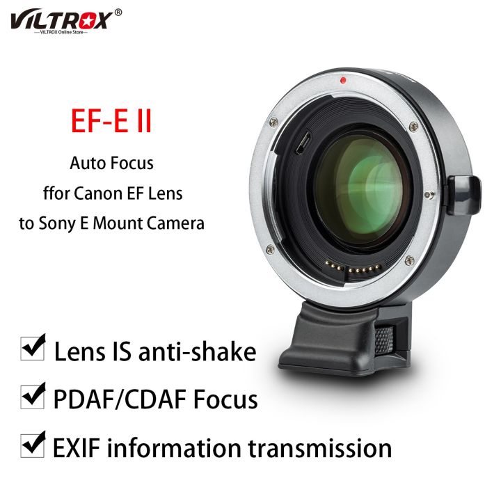 Viltrox EF-E II Lens Adapter ring Auto Focus Reducer Speed Booster