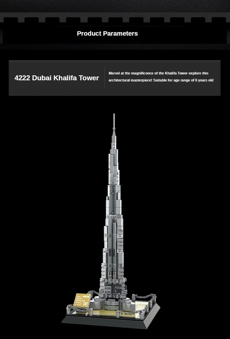 Mô Hình Tòa Nhà Dubai Burj Khalifa Lắp Ráp Các Khối Xây Dựng Nhỏ ...