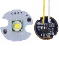 Cree Xm-l T6เย็นสีขาวอบอุ่นสีขาว10W ไฟ Led Emitter บน16Mm สีดำหรือสีขาว Pcb Dc3.7v 5โหมดไดร์เวอร์