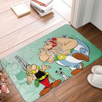 bjh☌✗▬  Asterix Obelix Doormat Rug carpet Footpad mat Non-slip toilet Balcony Parlor durable