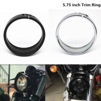 【LZ】 Motorcycle 5.75  Headlight Lamp Bezel Trim Ring Black/Chrome For Harley Sportster XL 883 883N 1200 Dyna Softail FXLR FXST FXSTB