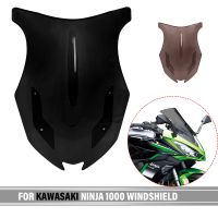 ❄☒➤ กระจกบังลมหน้าฟองน้ำสองชั้นบังลมหน้ารถสีดำสำหรับ Kawasaki NINJA 1000 SX Z1000SX Z1000-SX 2019 2020