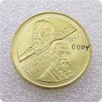 เหรียญโปแลนด์1996เหรียญ150ปีหลังคลอด Sienkiewicz Henryk Copy