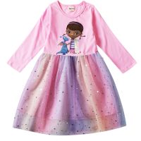 【jeansame dress】 Doc สาวฤดูใบไม้ร่วงแขนยาวชุด McStuffins พรรคชุดสำหรับเด็กสาวเสื้อผ้าเด็กผู้หญิงเด็กวัยหัดเดิน Vestidos 8 10ครั้งชุดทารก