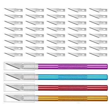 Exacto Knife Precision Carving Craft Hobby Knife Kit with 40 PCS Exacto  Blades for DIY Art Work Cutting, Hobby, Scrapbooking, Stencil
