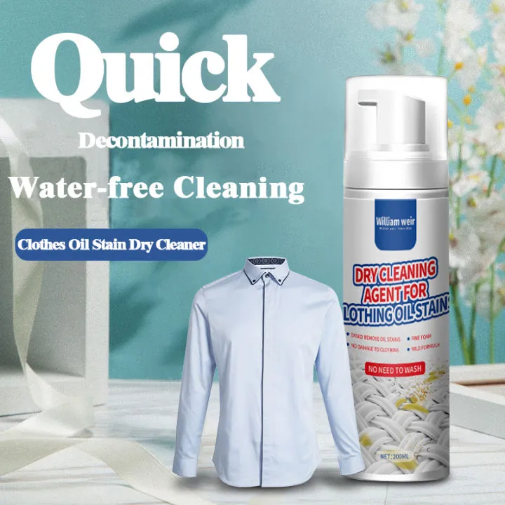 Dry cleaning foam cleans oil stains and 9 types of stubborn stains ...