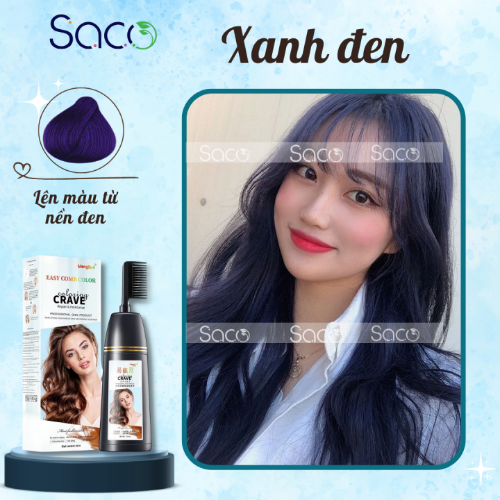 Lược nhuộm tóc màu Xanh Đen Coloring CRAVE được đánh giá cao bởi tính năng nhuộm tóc độc đáo và thích hợp cho nhiều đối tượng. Hãy cùng khám phá sức mạnh từ lược nhuộm Coloring CRAVE để tóc bạn trở nên xanh đen bóng sáng, cực kỳ nổi bật.