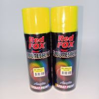 สีสเปรย์ เรดฟ็อกซ์ RED FOX สะท้อนแสง #1005 (F3) Yellow 1กระป๋อง 400ซีซี ของแท้ สีสวยสด สินค้าคุณภาพ (MS_Parts Online.)