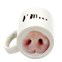 F5Funny Dog Pig Nose Mug Cup Ceramic Mark Beverage