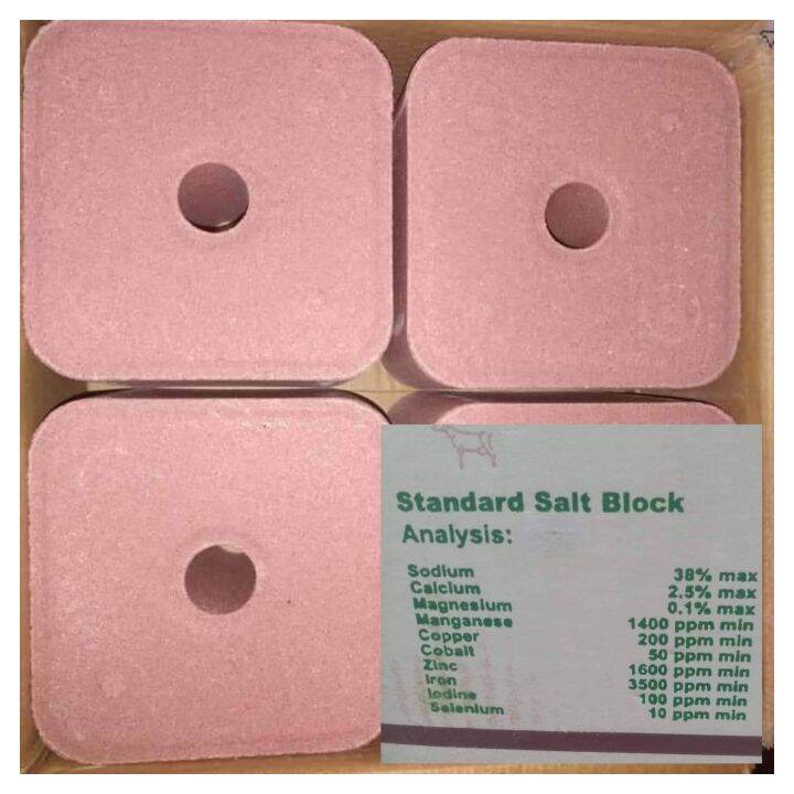 Mineral Salt Block for Goats/cattle and Ruminants4 pcs Red Lazada PH