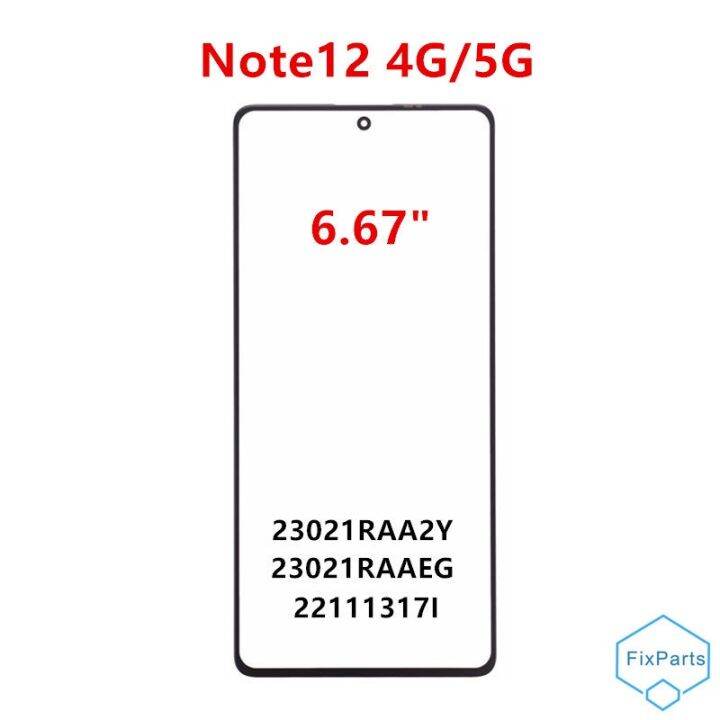 หน้าจอด้านนอก3ชิ้นสำหรับ-xiaomi-redmi-note-12-pro-plus-การค้นพบความเร็วหน้าจอสัมผัสหน้าที่หุ้มเครื่องอะไหล่แก้วแสดงผล-lcd-oca