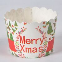 Christmas 100 Pieces Small Cake Baking Paper Cup Mold and Muffin Cup,Xmas Moulds Bakeware Christmas Bulk Cupcake Wrapper Liner