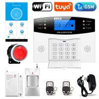 Tuya APP Remote Control Alarm Panel Switchable multi-languages Languages Wireless Home Security WIFI GSM GPRS Alarm System