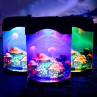Jellyfish Tank Light Led Colorful Aquarium Night Lights Bedside Table Lamp  ChildrenS Lamp Decorative Lights Wholesale Price Night Lights