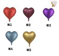 ลูกโป่งฟอยล์หัวใจ สีด้าน สีสวยเรียบหรูมาก Balloons จัดงานปีใหม่ วันคริสต์มาส