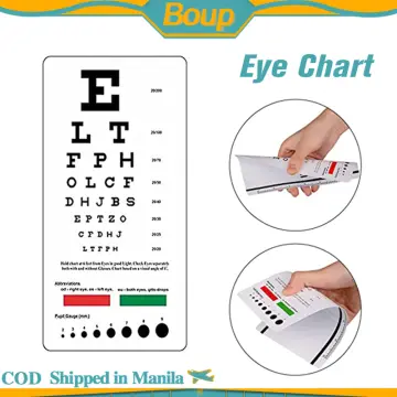 Eye Exam Chart Printout