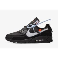 【HOT】Off-White x Air - 90 r thick-soled leisure sports training running shoes max90 AA7293-001