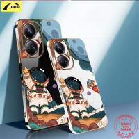 [NANU] เคสสำหรับ OPPO Realme 10 Pro Plus 5G น่ารักลายคู่รักอวกาศกรอบบางนุ่ม