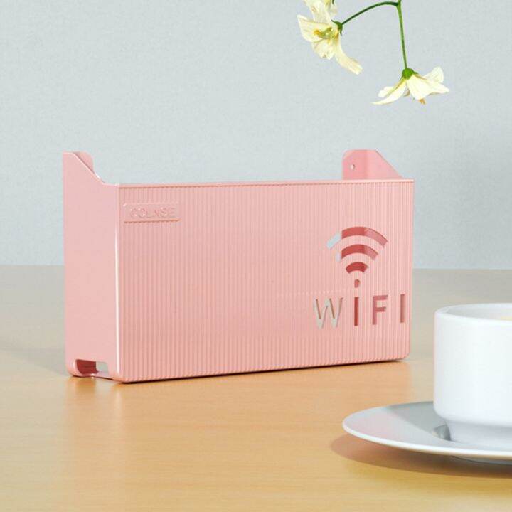 cw-no-punching-cable-bracket-set-top-shelf-office-media-router-storage-wall-mounted-wifi