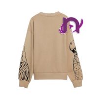 Girl RETRO NUDE OVERSIZE CREWNECK SWEATER Material FLEECE