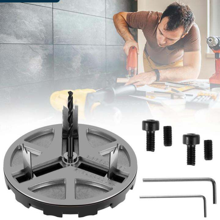 Adjustable Hole Saw Kit Aluminum Alloy Adjustable Punching Saw Round