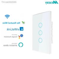 ☽❀❡ Melery WIFI Ewelink Smart home Switch Light Wall US/EU Glass Touch Panel Voice Wireless Remote Control by Alexa Google Home