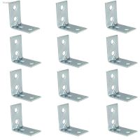 ✕❁ 12 Pcs/Set L-Shaped Corner Brackets Metal Corner Braces Drawer Shelf Wall Bracket Fixing Right Angle Corners Furniture Brace