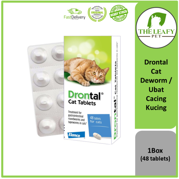 Elanco Drontal Cat ( Bayer ) Deworm Tablet / Ubat Cacing Kucing 48