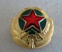 SOVIET CCCP RUSSIAN RUSSIA RED STAR CAP METAL  BADGE COCKADE INSIGNIA REGULATION SIZE Fashion Brooches Pins