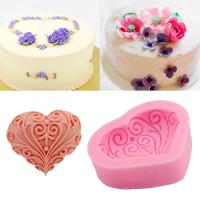 【❖New Hot❖】 siyouyu470 พิมพ์ทำเค้กซิลิโคนแม่พิมพ์ Fondant รักรูปร่างหัวใจ1ชิ้นลายฉลุสบู่ช็อคโกแล็ตเครื่องครัวทำขนมเครื่องมือทำขนมอบรูปซิลิโคน