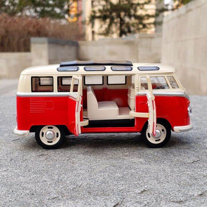 1-24-volkswagen-vw-t1-bus-alloy-cast-toy-car-model-sound-and-light-childrens-toy-collectibles-birthday-gift