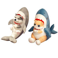 Dog Sharkshaped Plush Cat Toys Soft Pp Cotton Creative Decoration Gifts Room