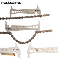 MTB Bike Chain Wear Indicator Ruler Bicycle Chains Gauge Measurement Checker Cycling Repair Tool Stainless Steel Screw Diameter