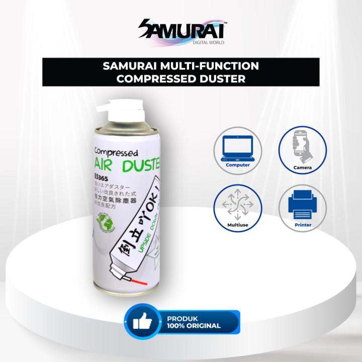 Samurai MultiFunction Compressed Duster For cleaning Electronics