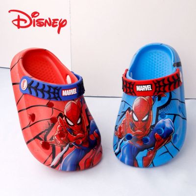 【Hot Sale】 Spiderman Slippers Boys Children Beach Hole Shoes Sandals