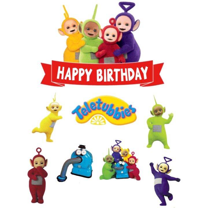 TOPPER CAKE ULANG TAHUN / HIASAN KUE TELETUBBIES JUMBO Lazada Indonesia