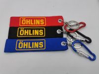 พวงกุญแจยาวผ้า อย่างดีล๊อกหูเข็มขัด ลาย OHLINS ห่วงแบบหนาตัวโต