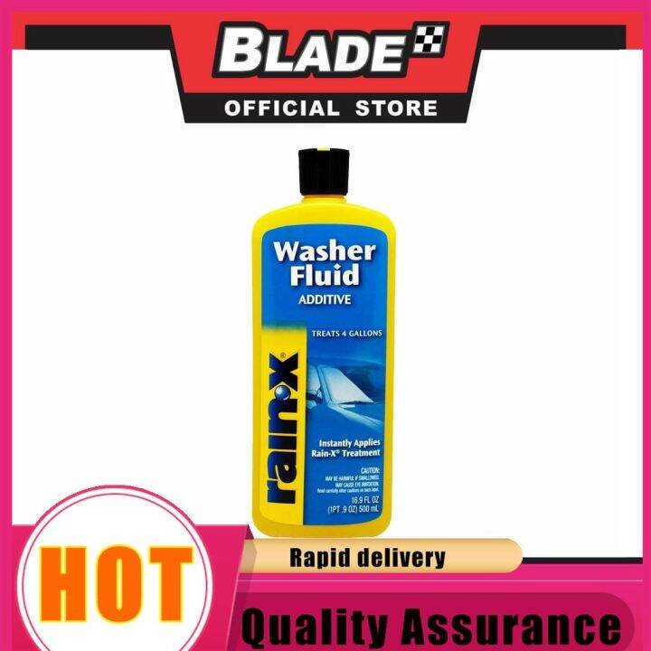 RainX Car Windshield Washer Fluid Additive 500ml Treats 4 Gallons