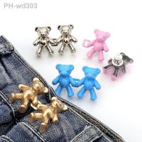 2Pcs Detachable Jean Button Pin Adjustable Waist Buckle Snap Pants Buckles Extender Pant Waist Tightener for Loose Pant