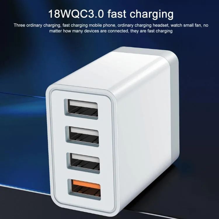 Ready Stock] WK Design WP-U125  18W 4 USB Ports Fast Charge Wall  Travel Charger (UK Plug) for Samaung / Huawei / Xiaomi / Oppo / Vivo /  Realme / OnePlus | Lazada