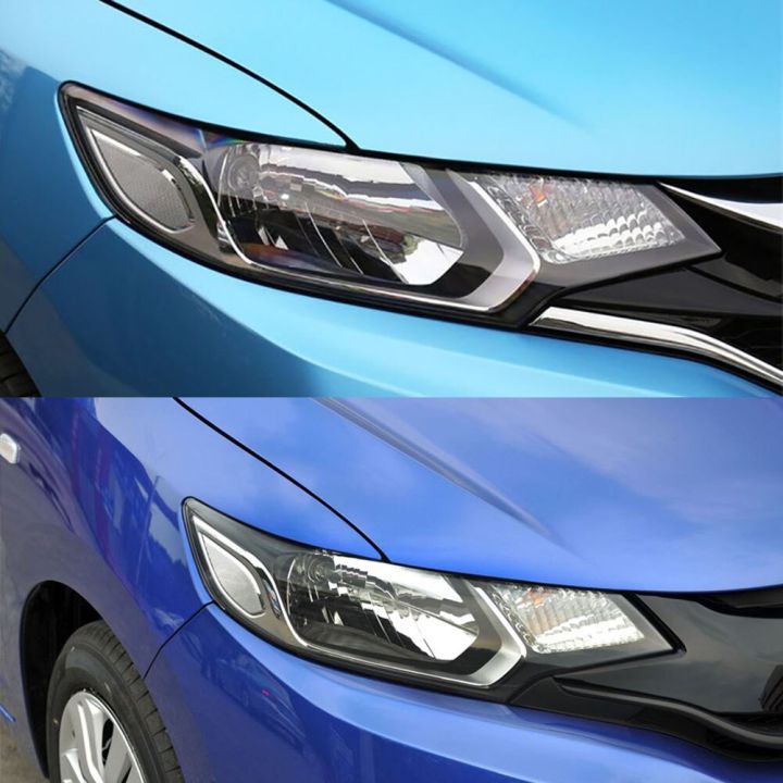 ฝาครอบไฟหน้าเลนส์ไฟหน้าด้านหน้ารถยนต์เปลือกอุปกรณ์เปลี่ยนหลอดไฟสำหรับฮอนด้าฟิต-แจ๊ส2014-2015-2016-2018ซ้าย