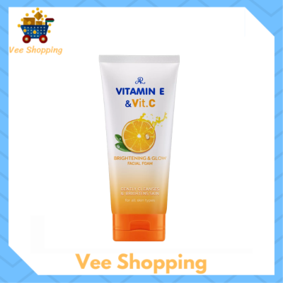 ** 1 หลอด ** AR Vitamin E Plus Vit C Facial Foam โฟมล้างหน้า สูตรผสมวิตามินอี และซี ปริมาณ 190 g. / 1 หลอด