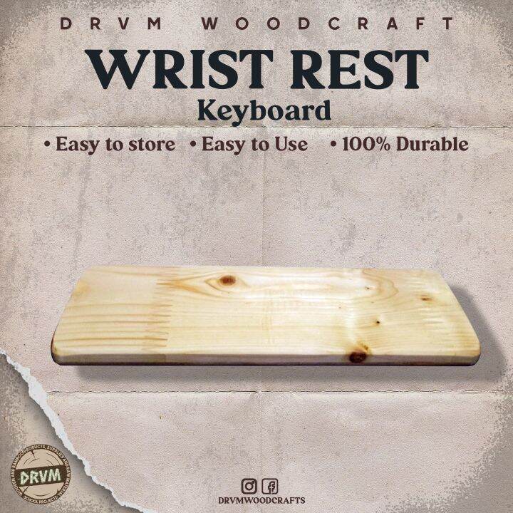 Wooden Wrist Rest Keyboard / Wooden Wrist Support Keyboard with Anti Slip Rubber Lazada PH