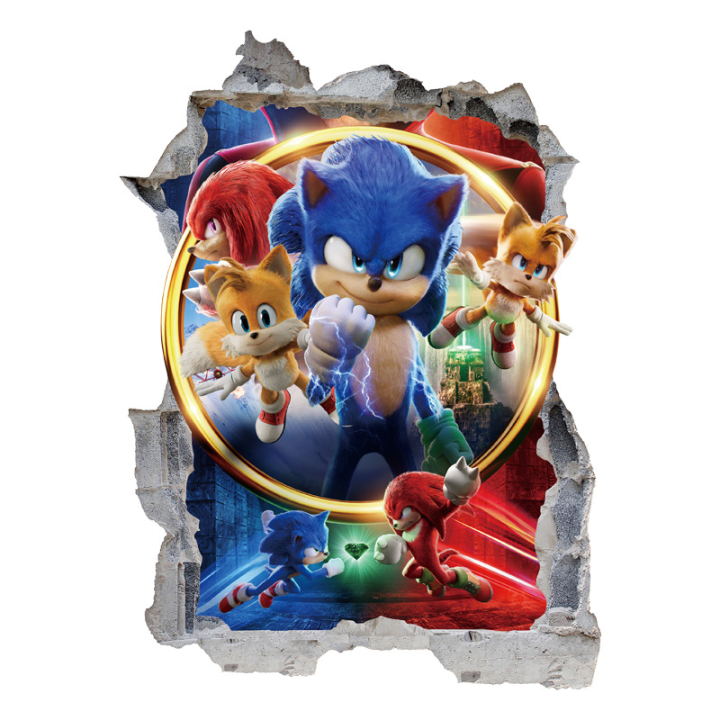 Sonic the Hedgehog Game Movie Kids Wall Decor / 3d Wallpaper / 