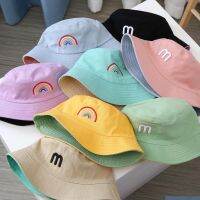 Childrens Baby Fort INS Korean Basin Hat Double-Sided Can Bring Boys Girls Bucket Hats Out